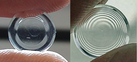 Проста контактна лінза в порівнянні з спіральною
