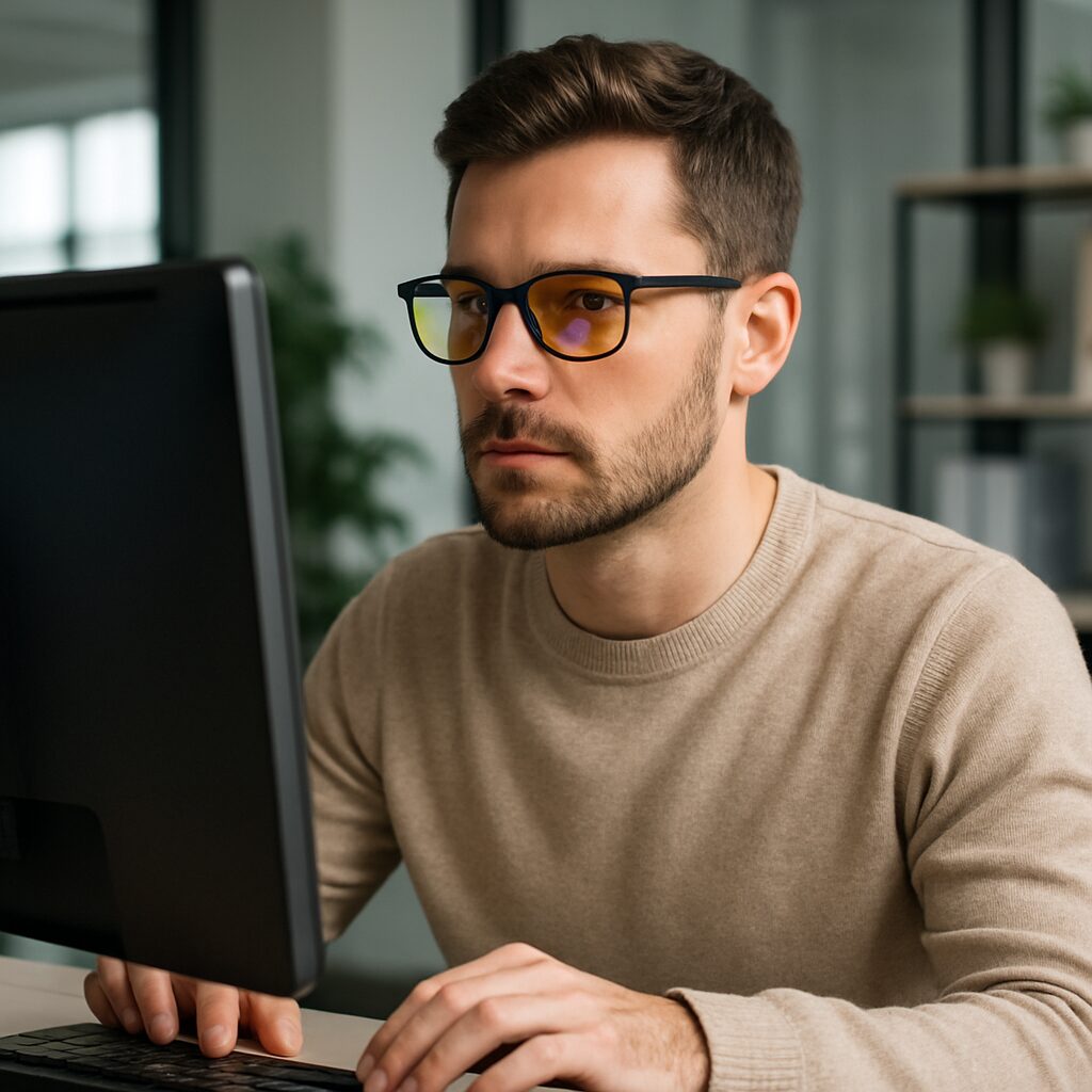 Як обрати ідеальні окуляри для роботи за комп’ютером